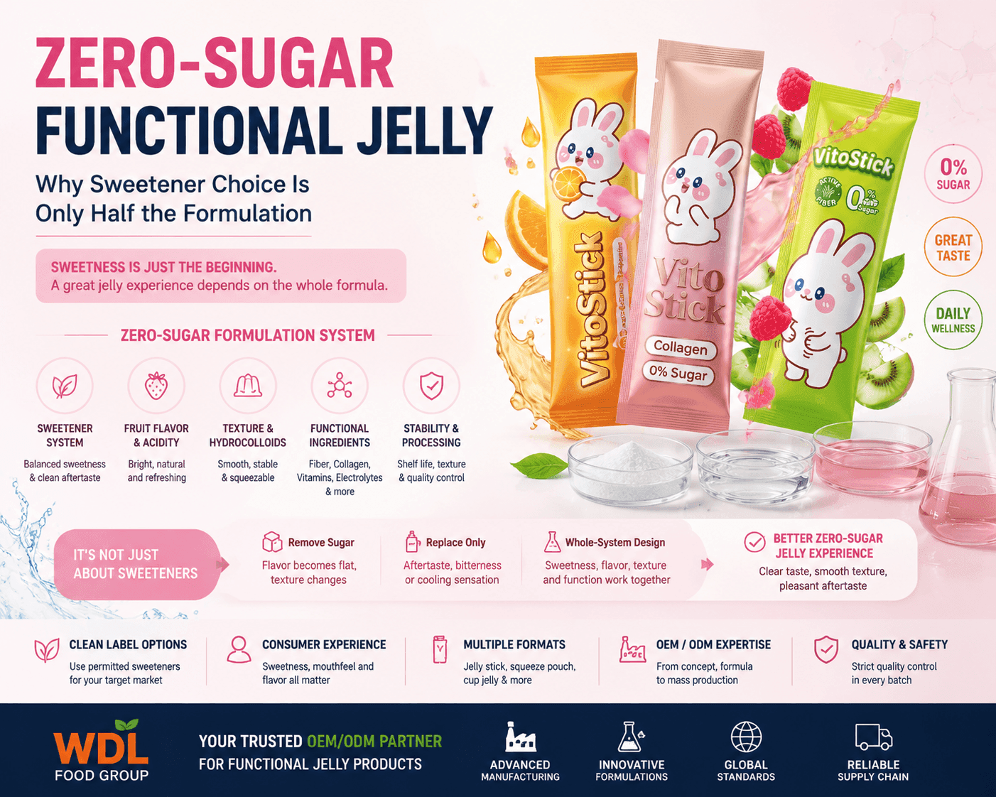 Zero-Sugar Functional Jelly: Why Sweetener Choice Is Only Half the Formulation