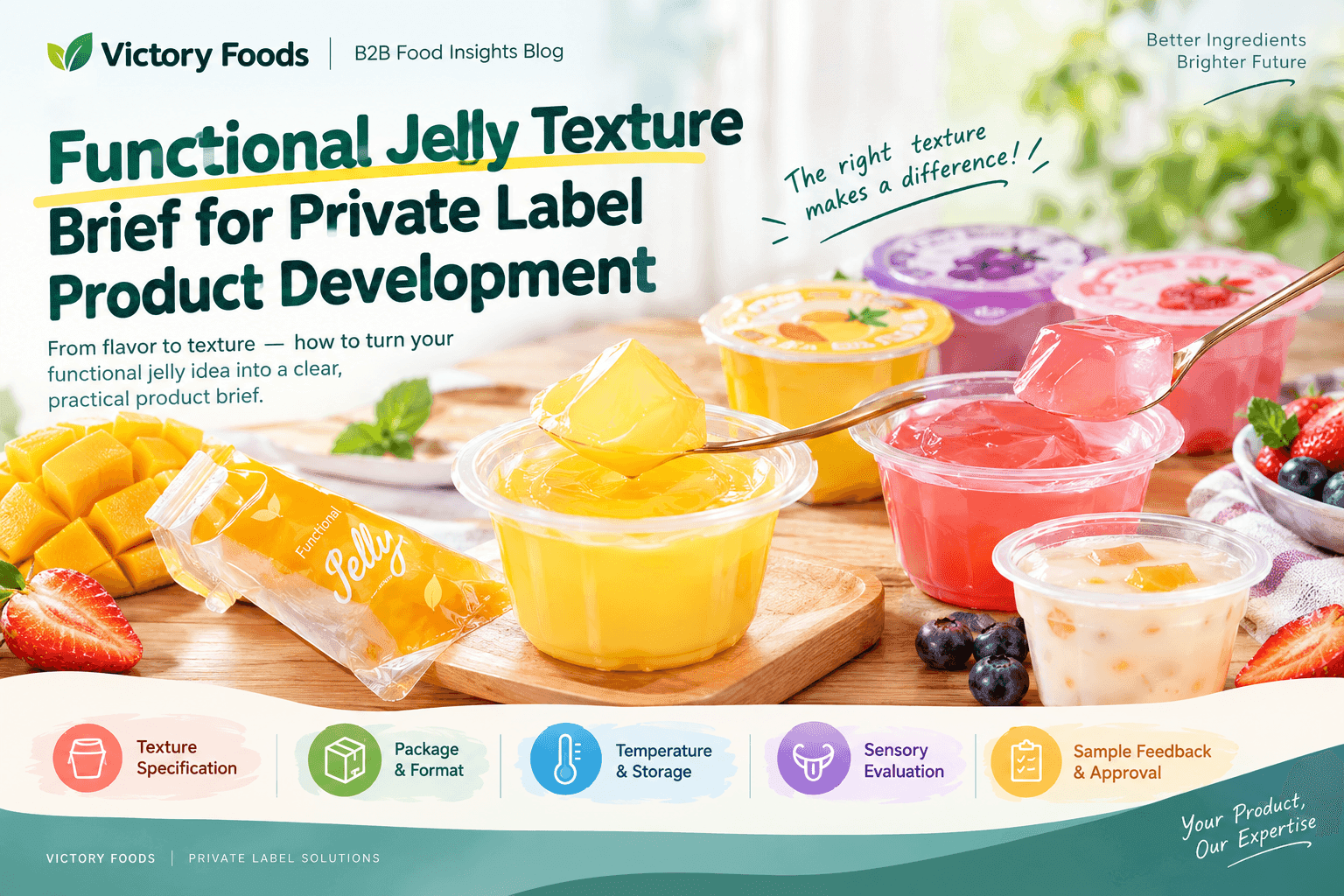 Functional Jelly Texture Brief for Private Label Product Development