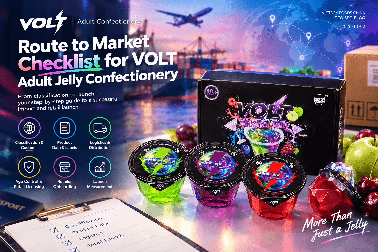 Route to Market Checklist for VOLT Adult Jelly Confectionery