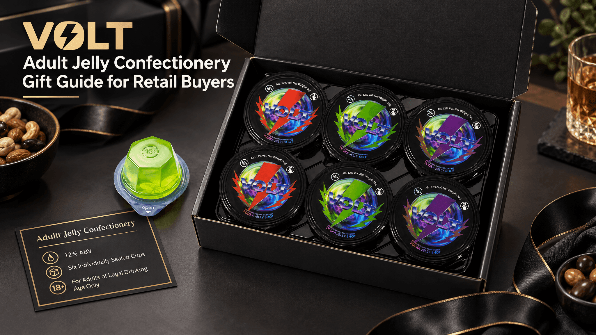 VOLT Adult Jelly Confectionery Gift Guide for Retail Buyers