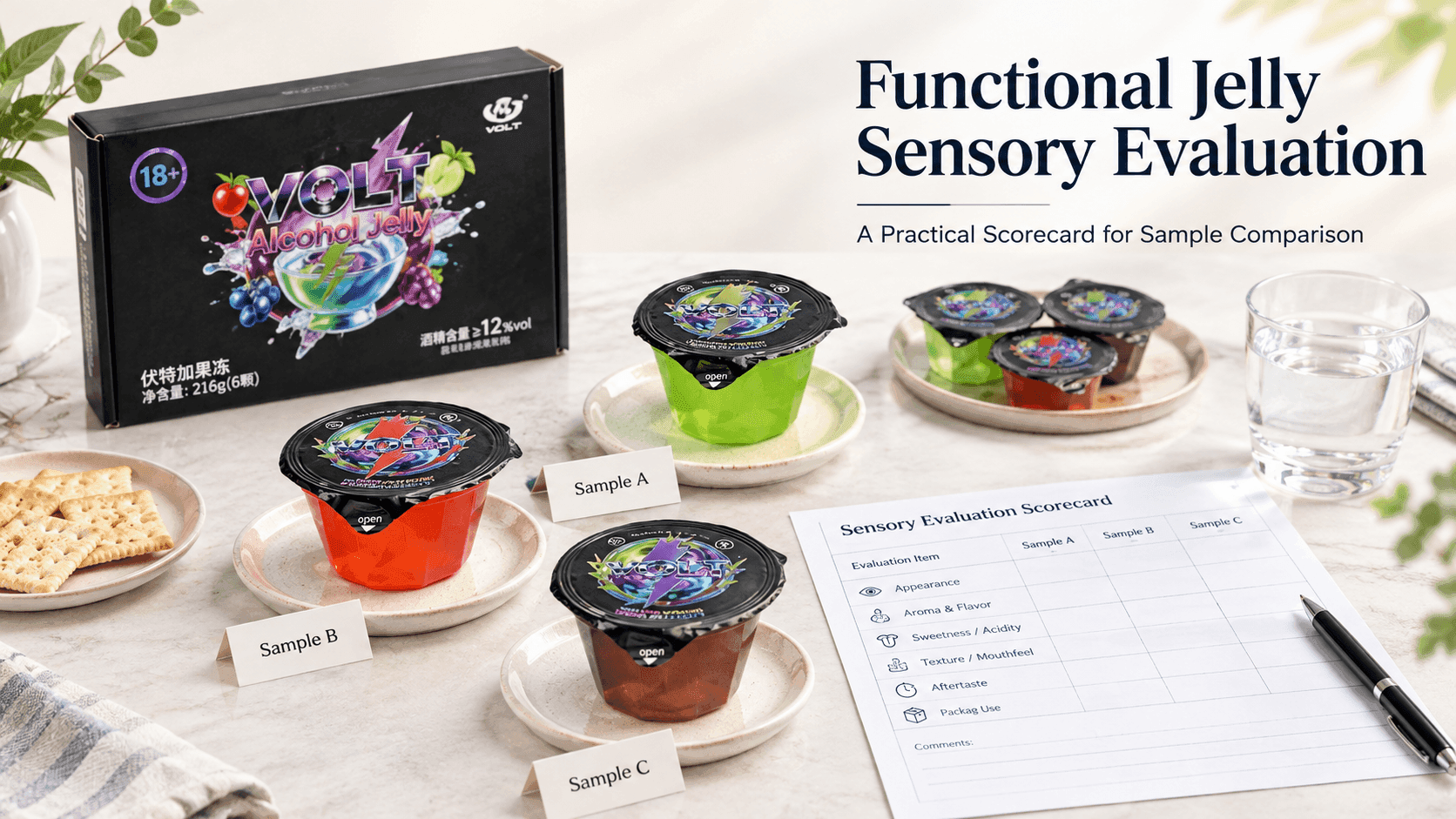 How to Evaluate Functional Jelly Samples With a Sensory Scorecard