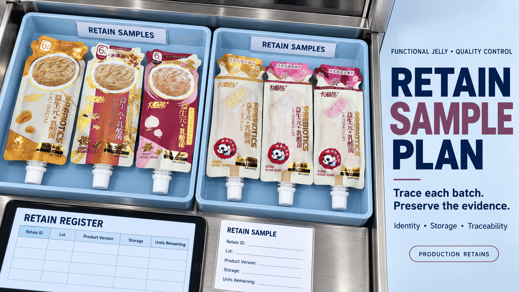 How to Build a Retain Sample Plan for Functional Jelly Production