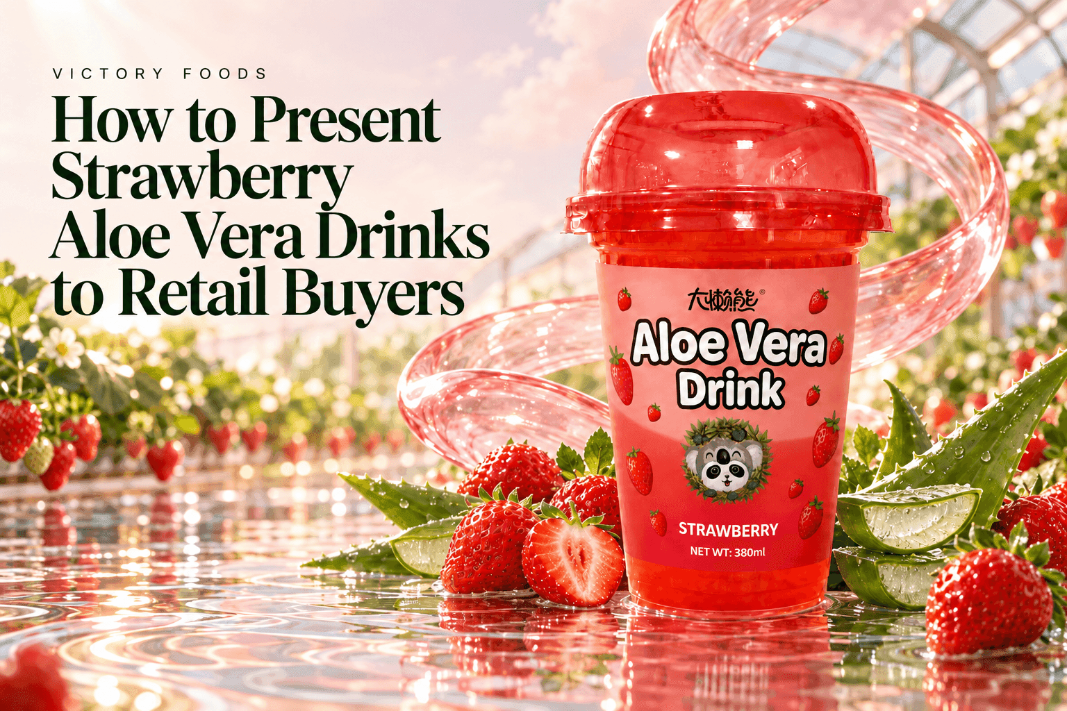 How to Present Strawberry Aloe Vera Drinks to Retail Buyers