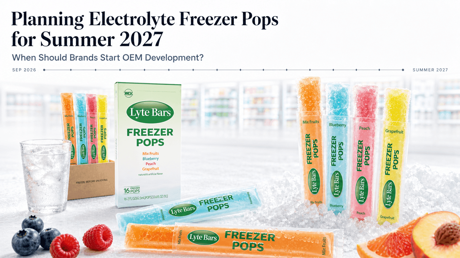 Planning Electrolyte Freezer Pops for Summer 2027: When Should Brands Start OEM Development?